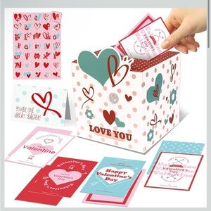 5for $10 GoForward Valentine day for Kids Mailbox E-face Valentine's Day Cards